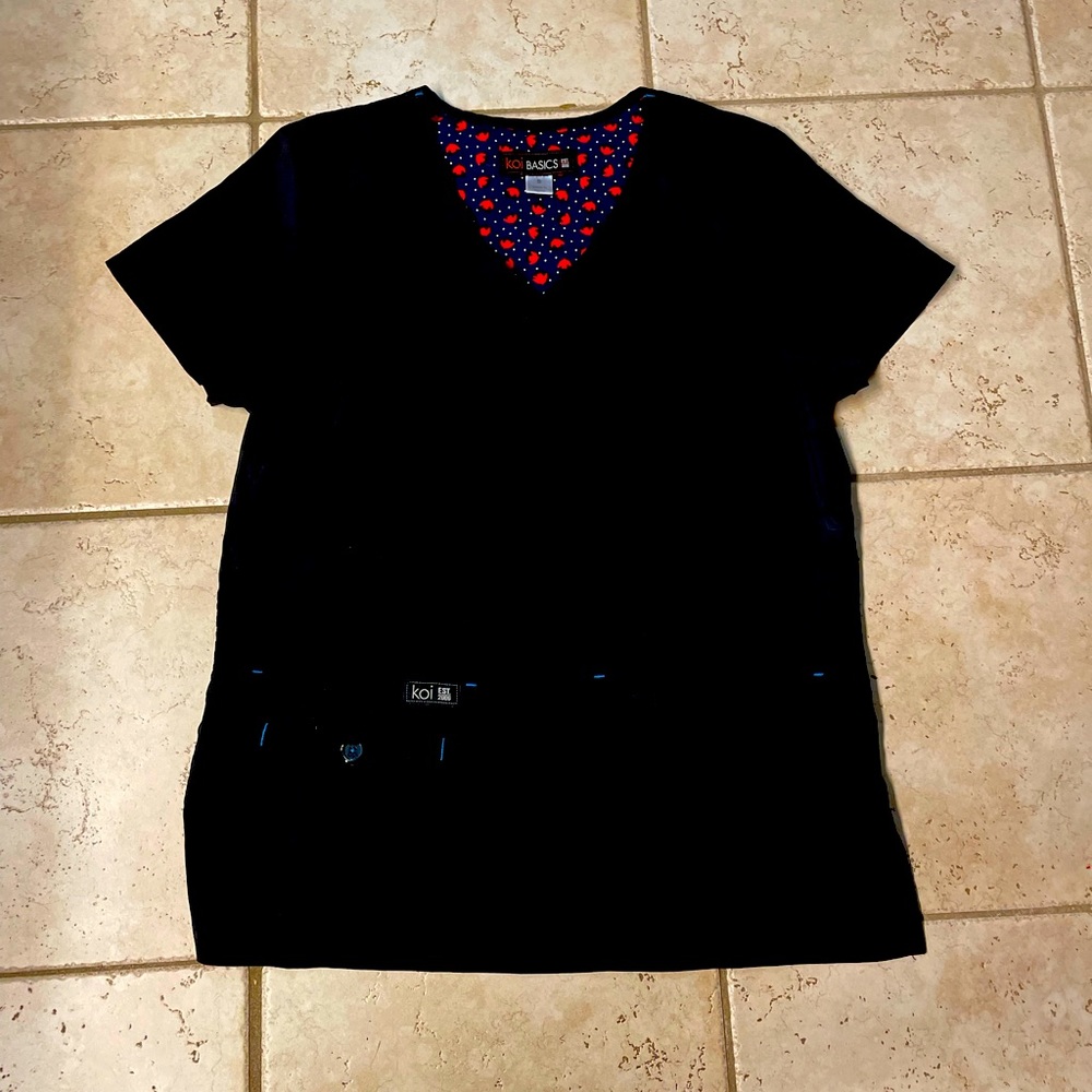 Koi scrub top